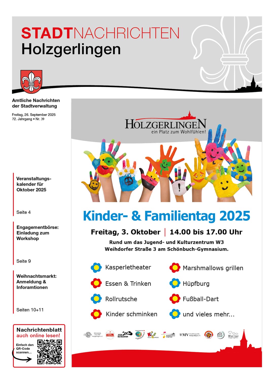 Titelseite des Mitteilungsblattes von holzgerlingen